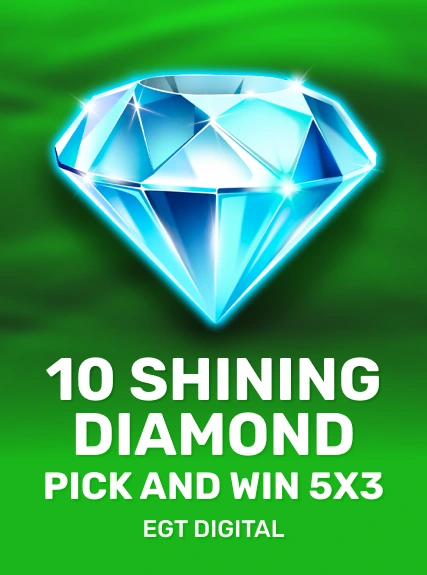 10 Shining Diamond Pick and Win 5x3 game tile